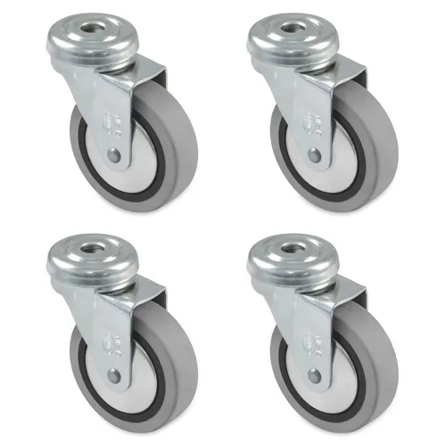 Amig 4 Möbelrollen Modell 2504 30 mm 15 kg Gummi