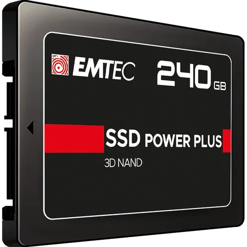 Emtec X150 Power Plus 240 GB SSD - Festplatte mit 240 GB, ultraschnelle Datenübertragung für schnelle Systemstarts und Anwendungen, ideal für Gaming und Multimedia.