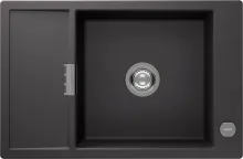 Schock Mono D-100XS-A Granitspüle mit Ablauffernbedienung - Sanitäranlagen & Zubehör - Nachhaltige Quarzkomposit-Spüle aus über 99% natürlichen Materialien, reversibel und inklusive Holzschneidebrett für höchsten Komfort.