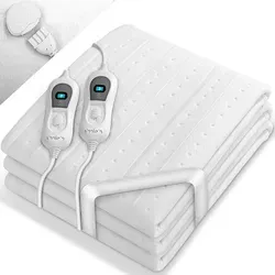 Sinnlein Wärmeunterbett XXL für 2 Personen, 160 x 140 cm - Heizdecken mit 3 Temperaturstufen und Abschaltautomatik für sicheren Komfort, atmungsaktiv und maschinenwaschbar für einfache Pflege.