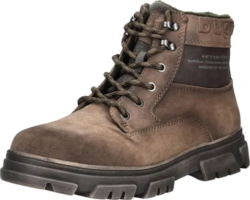 Bugatti Stiefelette Kunstleder - Wanderschuhe für Herren, bieten optimalen Schutz und Wärme dank gepolstertem Innenfutter und stabiler Verarbeitung – ideal für kalte Tage und rutschige Untergründe.