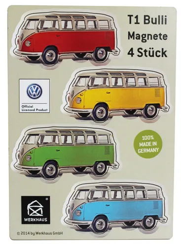 ★ Original VW Werkhaus VW T1 Bulli Magnete (4er)  ★