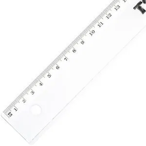 TSI Lineal 46030, 30 cm, Kunststoff, mit Tuschefacette, transparent