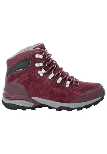 Jack Wolfskin Damen Refugio Texapore MID W Wanderschuh, Dark Maroon, 40 EU - Wanderschuhe, wasserdicht und ideal für Outdoor-Abenteuer bei jedem Wetter.
