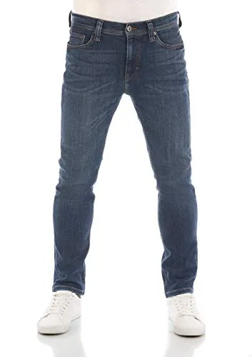 MUSTANG Jeans Herren Stretch Slim Fit Vegas Jeanshose Hose Denim, Größe:40W / 34L, Farbvariante:Denim Blue (5000-883)