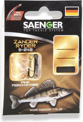 Saenger Zander Ryder S-249 Vorfachhaken 70cm 2 / 5Stk.