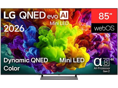 LG 85QNED93B6A QNED evo TV (Flat, 85 Zoll / 214,8 cm, UHD 4K, SMART TV)