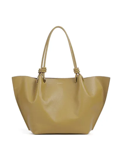 Coccinelle Finn Shopper - Damen - Olivgrün E1U07110101-G43 - Stylischer Shopper aus genarbtem Leder in Olivgrün, ideal für den täglichen Gebrauch und mit viel Stauraum für Ihre Essentials.