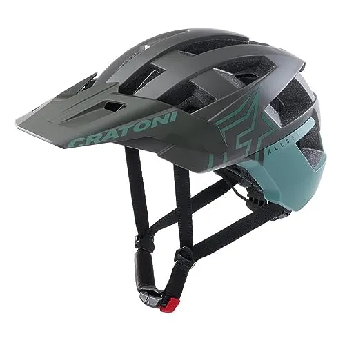 Cratoni Allset Pro Helm, Steingrau/Salbei Matt - Fahrradhelm mit attraktivem Design, reflektierenden Elementen und verstellbarem Schirm für optimale Sicherheit und Style beim Radfahren.