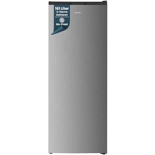 homeX Gefrierschrank NoFrost 161L, silber von homeX