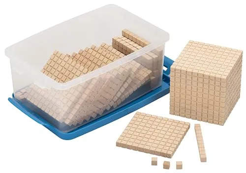 Betzold Lernspielzeug Zehnersystemsatz aus Buche - Gesellschaftsspiel für die Grundschule, fördert spielerisch das Verständnis für Mathematik. Hergestellt aus hochwertigem Buchenholz, ideal für Kinder ab 6 Jahren.