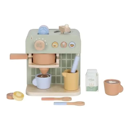 Little Dutch 2512 Holz Kaffeemaschine mit Zubehör
