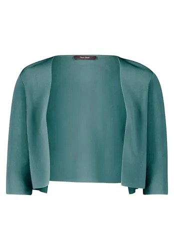 Vera Mont Damen Strickbolero Langarm Dark Emerald, L - Eleganter Strickbolero für Damen in Dark Emerald, figurumspielend mit modischen Ärmelschlitzen – perfekt für stilvolle Layering-Looks.