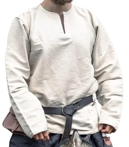 Leonardo Carbone® Wikinger Tunika Ivar – Authentische Mittelalter Kleidung für Herren