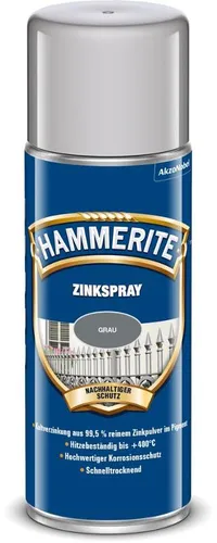 HAMMERITE Zinkspray Aerosol 400ML - Rostschutz für Metalloberflächen - Hammerite Zinkspray Aerosol 400ML, ideal zum Schutz von Metall gegen Rost, mit schnelltrocknender Formel und hervorragender Haftung.
