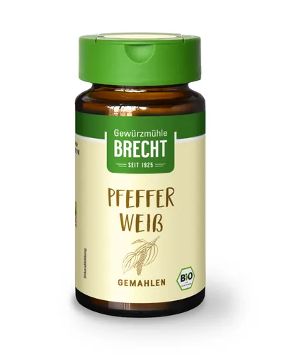 GOURVITA DE Gewürzmühle Brecht Pfeffer weiß gemahlen, 35g 12717