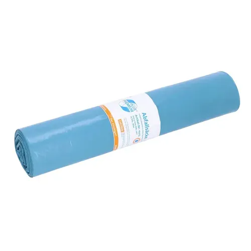 Emil Deiss 10213 PREMIUM PLUS Müllbeutel 120 L Typ 60 blau aus Recycling-LDPE, 700x1100 mm, Der Einsteiger