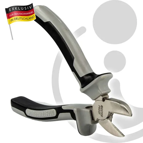 MASTERPROOF PROFESSIONAL Seitenschneider 200 mm, 2-K Griff für optimalen Halt