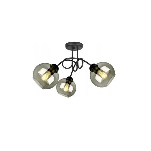 Deckenlampe Pendellampe Kugel Schwarz Grau Weiß (N100-DZ3R)