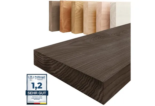 LAMO Manufaktur Wandregal Pure 40 cm – Komplett-Set aus Massivholz - Handgefertigtes Wandregal aus massivem Holz, ideal für individuelle Wandgestaltungen. Verfügbar in verschiedenen Farben und Designs, passt es perfekt in jeden Raum.