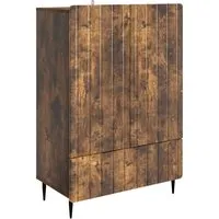 vidaXL Sideboard Geräucherte Eiche 66 x 34,5 x 97 cm