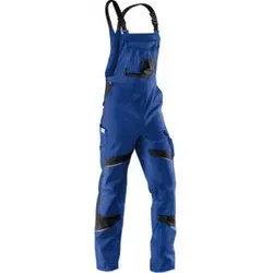 Kübler ActiviQ Latzhose 3250 kornblumenblau/schwarz Größe 60 - Latzhose für Profis mit ergonomischem Schnitt und CORDURA-Verstärkungen für optimale Bewegungsfreiheit und Langlebigkeit. Ideal für handwerkliche Berufe.