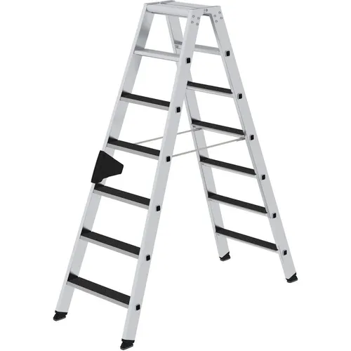 Stehleiter Clip-Step 2x7 Stufen, Aluminium von Munk Günzburger Steigtechnik