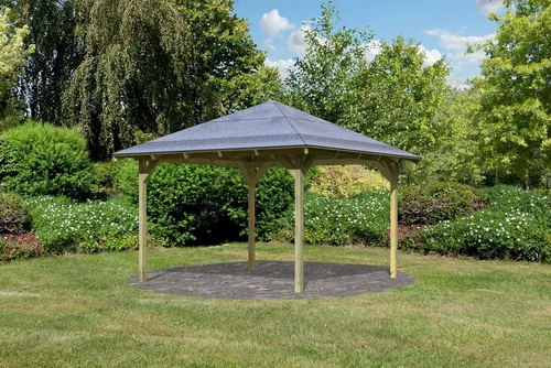 Karibu Pavillon Granada, BxTxH: 377x377x303 cm von Karibu