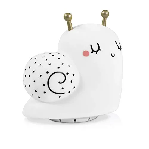 Miniland Cosy Dreamer, Nachtlicht mit entspannenden Klängen, aus weichem Silikon und niedlichem Design weiß