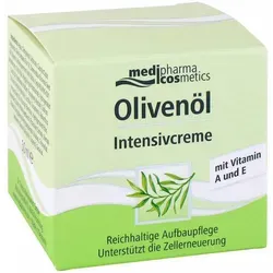 medipharma cosmetics Olivenöl Intensivcreme 50 ml - Medizinische Körperpflege mit wertvollem Olivenöl für intensive Feuchtigkeit und Hautschutz. Ideal für trockene Haut und tägliche Pflege.