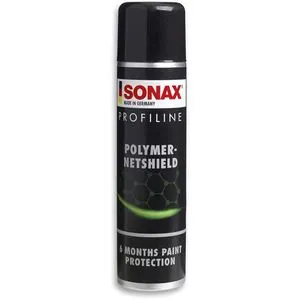 Sonax PROFILINE PolymerNetShield 340 ml Autopflege - Wachsfreie Lackversiegelung mit 6 Monaten Hybridschutz. Reduziert Schmutzanhaftung und erleichtert die Reinigung, ideal für glänzende, lackierte Oberflächen.