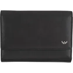 Golden Head Florenz Damen Geldbörse - Elegantes Lederportemonnaie in Schwarz - Hochwertige Geldbörse aus weichem Nappaleder, mit 12 Kartenfächern und praktischem Zipperfach für Münzen. Perfekt für stilbewusste Frauen, die Ordnung in ihren Finanzen schätzen.