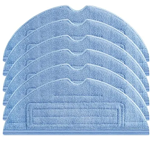 KGC 6 Stück Ersatz Wischtücher für Roborock S7/S8 Wischtücher,Mikrofaser Wischmop Kompatibel mit Xiaomi Roborock S7/S7+/S7 MaxV/S7 MaxV Plus/S7 MaxV Ultra/S8+ Staubsauger,Wiederverwendbar&Waschbar