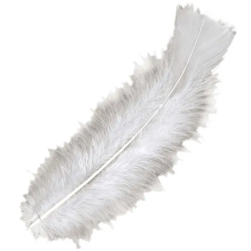 Schmuckfedern Federn Bastel Dekofedern Samba Zierfedern Flauschfedern weiß 50