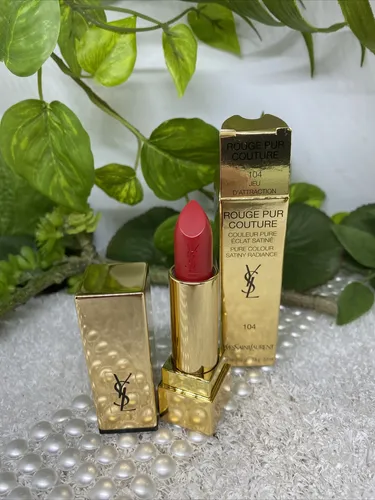 YSL ROUGE PUR COUTURE Lipstick Lippenstift 104 JEU D’ATTRACTION ROT 3,8g *neu*