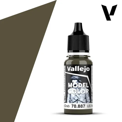 Vallejo Modell Farbe 70887 - US Olive Drab - 18 ML