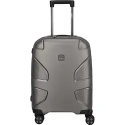 Impackt IP1 4-Rollen-Kabinenkoffer 55 cm - Iron Grey, Handgepäck mit USB-Port für power on-the-go und 100% recycelte Materialien