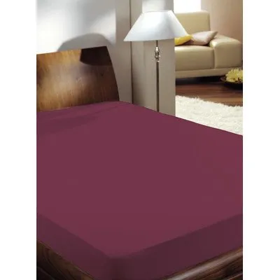 Primera Spannbettlaken Mako Satin 100% Baumwolle Bordeaux 180 x 200 cm - Hochwertiges Spannbettlaken aus 100% Mako Satin Baumwolle, ideal für Matratzen bis 22 cm Höhe. Mit Rundumgummi und Öko Tex 100 zertifiziert, sorgt es für einen angenehmen Schlafkomfort.