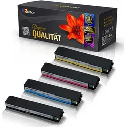 4x Kompatible Tintenpatronen für HP PageWide Enterprise Color Flow MFP586 f Color Flow MFP586 z Managed Color Flow MFP E58650 dn MFP E58650 z J3M7...