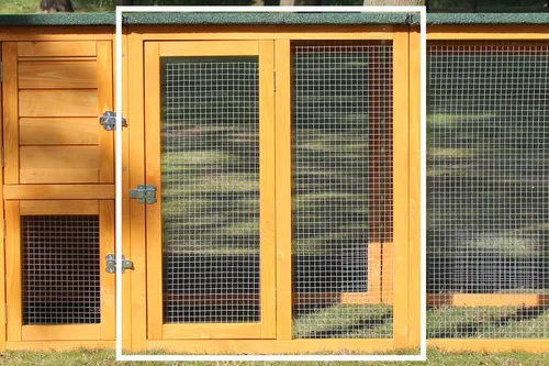 Zooprinz Hühnerstall Hühnervoliere Flexi 215x70x65 cm von zooprinz