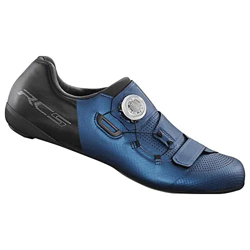 Shimano SH-RC502 Rennradschuhe blue 44 - Fahrradschuhe mit atmungsaktivem Obermaterial und optimierter Kraftübertragung für effizientes Fahren.