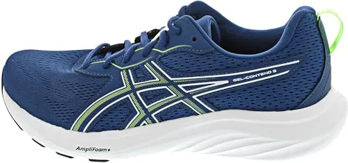 Asics GEL-CONTEND 9 Laufschuh – Hohe Dämpfung in Blau, Größe 46 EU - Sportlicher Laufschuh mit AMPLIFOAM+ und GEL-Dämpfung für höchsten Komfort. Ideal für Läufer, die Wert auf eine angenehme Laufeigenschaft legen.