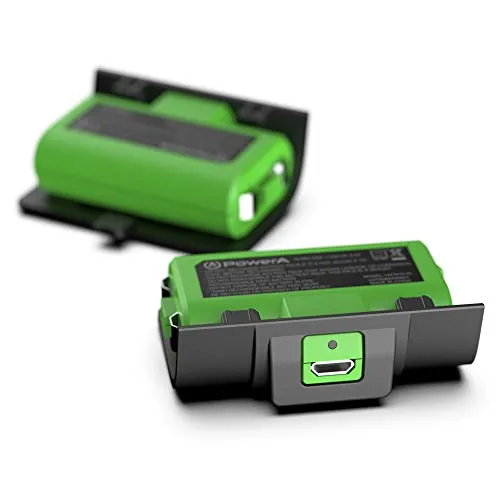 PowerA Spiel- und Lade-Kit für Xbox - Ladegeräte für Xbox One: 2 x 1100 mAh-Akkus mit bis zu 40 Stunden Spielzeit, ideal für endlose Gaming-Sessions. Kompatibel mit Xbox Series X|S und Xbox One Controllern.