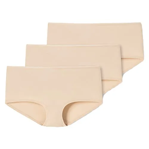 Schiesser Damen 3 Pack Panty Shorts - 95/5 Organic Unterwäsche - Panties & Hipsters für Damen, aus 95% nachhaltigem Organic Cotton, super weich und formstabil für höchsten Tragekomfort.
