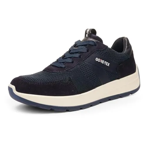 ara Damen New York Sneaker – BLAU, 38.5 EU Weit - Damen-Sneaker mit Wechselfussbett, ausgestattet mit Gore-Tex für optimale Atmungsaktivität und High Soft Technologie für extra Komfort.