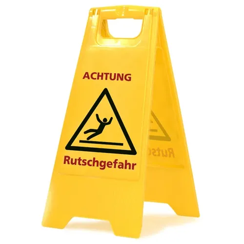 ReinigungsBerater Schild Rutschgefahr Klappschild von Reinigungsberater
