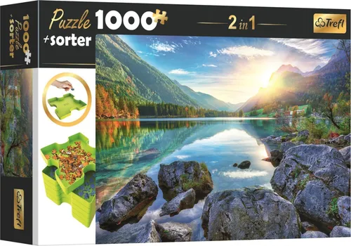 TREFL Puzzle mit Sortierer 2in1 Hintersee, Deutschland – 1000 Teile