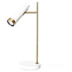 By Rydens Puls Tischleuchte H 49 cm weiß matt in gold von By Rydens