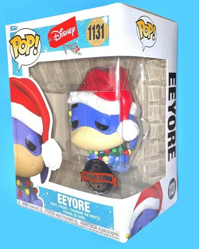 Funko Pop! Figur - Disney Weihnachten - Eeyore 1131 - Special Edition - Action- & Spielfiguren, besondere Special Edition von Eeyore aus Winnie Puuh, perfekt für Sammler und Disney-Fans!