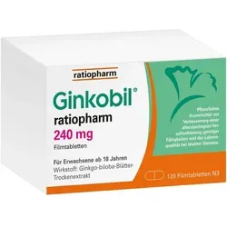 Ginkobil ratiopharm 240mg mit Ginkgo biloba von ratiopharm